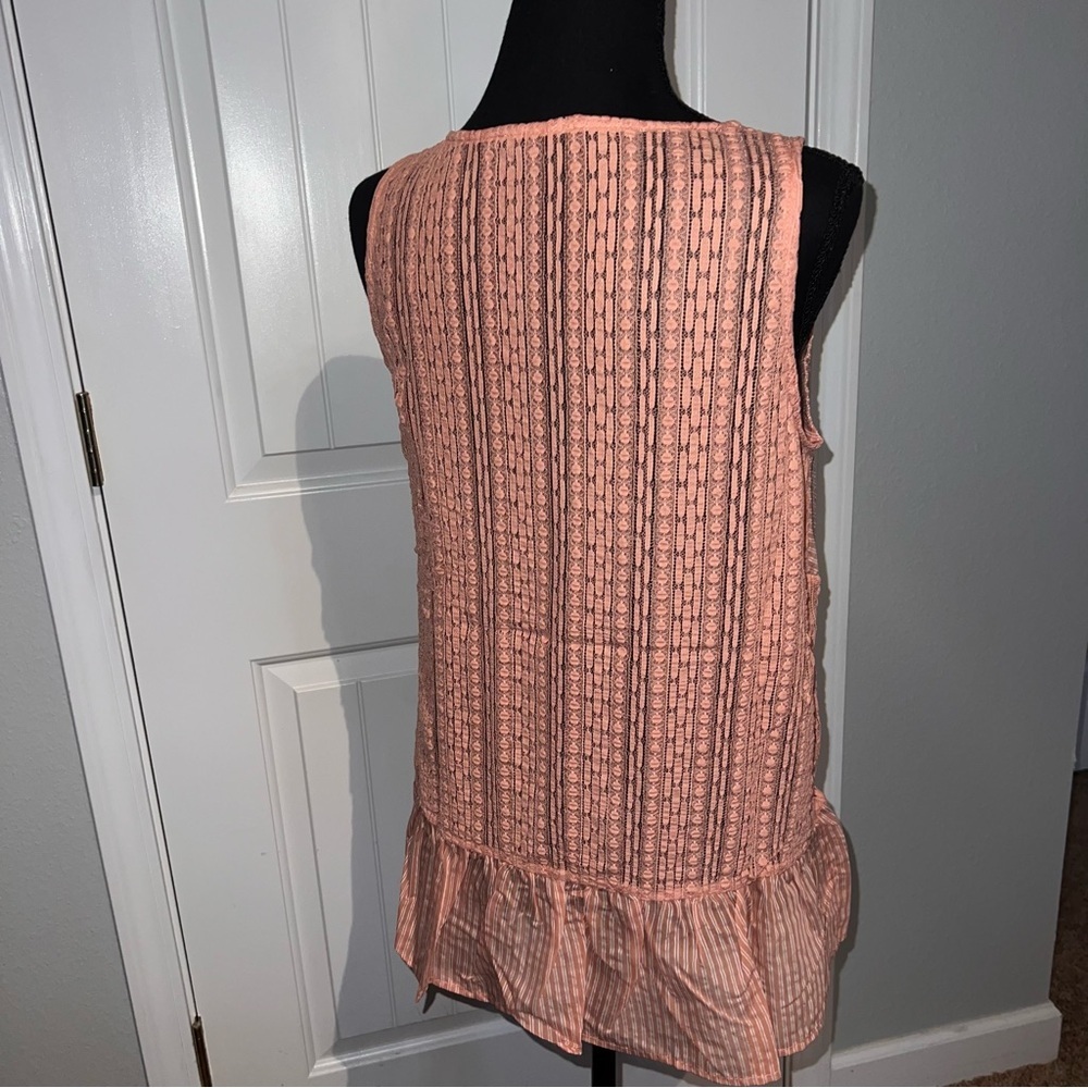 Doe & Rae Large Light Orange Lace Ruffle at bottom - NWT - Picture 2 of 5